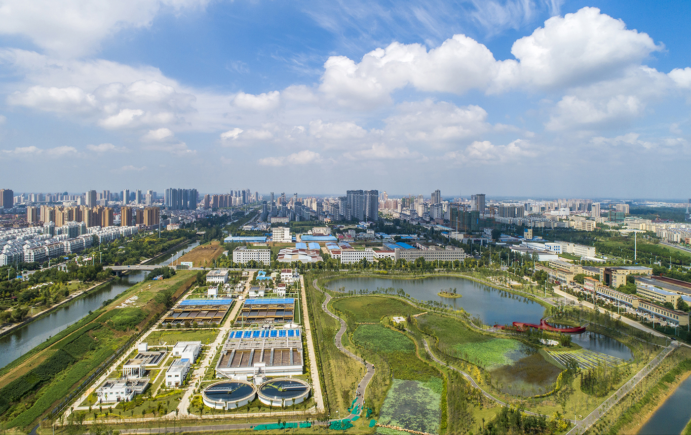 泗洪尾水湿地成城市之肺